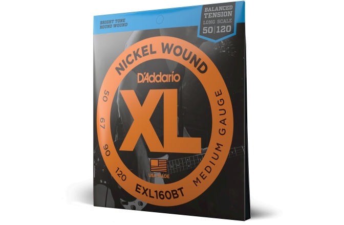 Corzi chitară bas Daddario EXL160BT Balanced Tension Medium 50-120 Long Scale