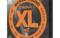 Corzi chitară bas Daddario EXL160TP Medium 50-105 2 Sets Long Scale