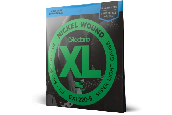 EXL220-5 5-String Super Light 40-125 Long Scale EXL220-5 5-String Super Light 40-125 Long Scale