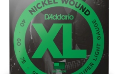 Corzi chitară bas Daddario EXL220S Super Light 40-95 Short  Scale