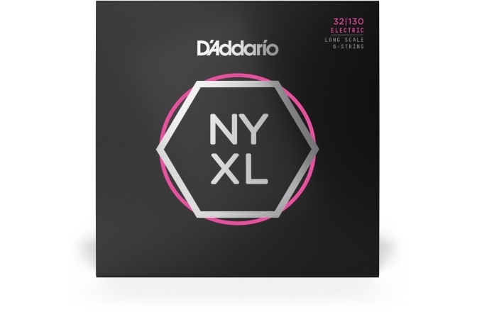 Corzi chitară bas  Daddario NYXL32130 Regular Light 6-String 32-130 Long Scale