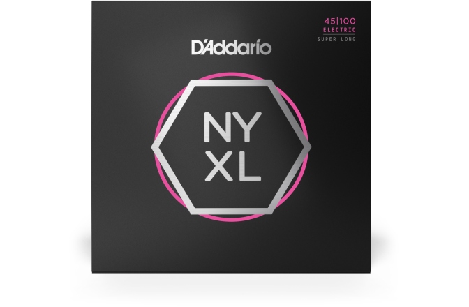 Corzi chitară bas Daddario NYXL45100SL Regular Light 45-100 Super Long Scale
