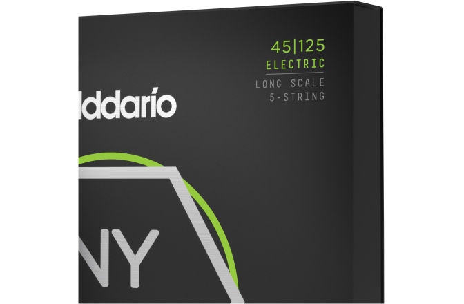Corzi chitară bas Daddario NYXL45125 5-String Lt Top / Med Btm 45-125 Long Scale