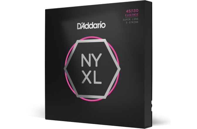 Corzi chitară bas Daddario NYXL45130SL Regular Light 5-String 45-130 Super Long Scale