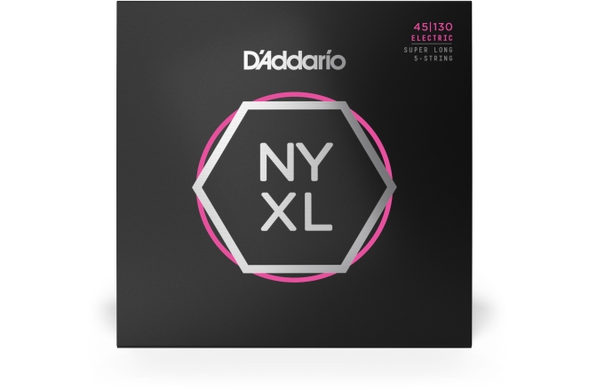 Corzi chitară bas Daddario NYXL45130SL Regular Light 5-String 45-130 Super Long Scale