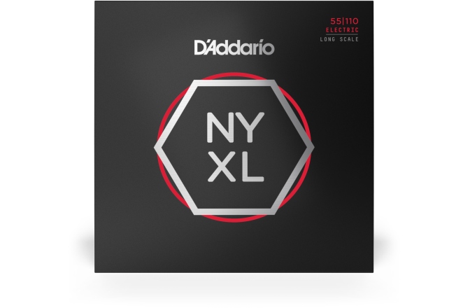 Corzi chitară bas Daddario NYXL55110 Heavy 55-110 Long Scale