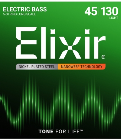 Elixir Corzi chitară bas Nanoweb Bass 5 Longscale Light 14202