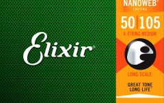bass guitar strings Elixir Nanoweb Electric Bass Nickel Plated Steel 50-105 Medium