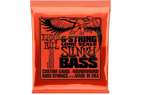 Nickel Wound 6 String Slinky Long Scale Bass 32-130 2838