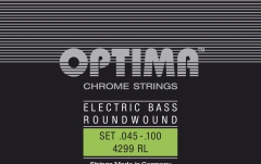 Corzi chitară bas Optima Corzi chitara bas Chrome Strings. Round Wound Medium Scale Set