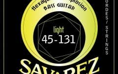 Struny basové kytary Savarez Bass Guitar Strings Hexagonal Explosion 5-str. Light
