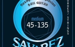 Corzi chitară bas Savarez B70M5 Hexagonal Explosion 5-str. Medium-Light
