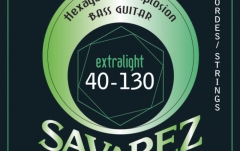 Corzi chitară bas Savarez B70XL5 Hexagonal Explosion 5-str. Ex-Light
