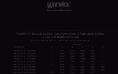 Corzi chitară bas Warwick Black Label 5 Set ML High C 020/100 40310 ML