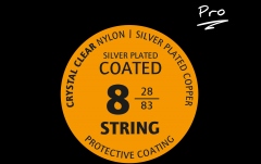 Corzi chitară clasică-8 corzi Ortega CMS "Pro" for Classical Guitar 8 String - Scale 680 - 700mm / Crystal Nylon