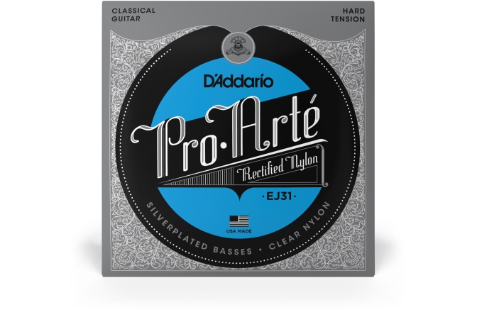 Corzi chitară clasică Daddario EJ31 Classics Rectified Hard Tension