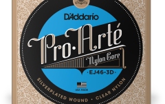 Corzi chitară clasică Daddario EJ46-3D Pro-Arte Nylon Hard Tension 3 Sets