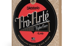 Corzi chitară clasică Daddario EJ49 Pro-Arte Black Nylon Normal Tension