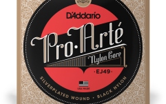 Corzi chitară clasică Daddario EJ49 Pro-Arte Black Nylon Normal Tension
