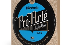 Corzi chitară clasică Daddario EJ50 Pro-Arte Black Nylon Hard Tension