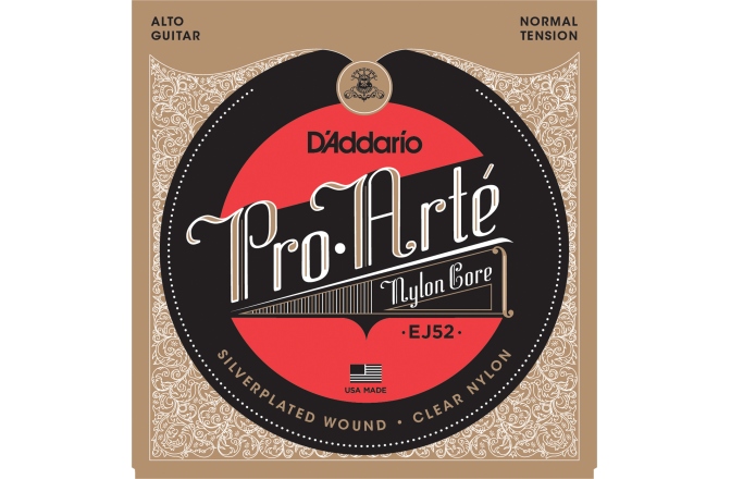 Corzi chitară clasică Daddario EJ52 Pro-Arte Alto Guitar Strings Normal Tension