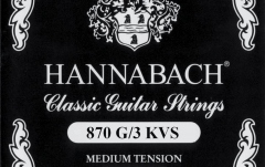 Corzi chitară clasică Hannabach Corzi chitara clasica G/3 Nylon wound G3 crom