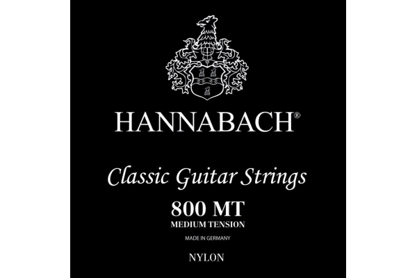 Corzi chitara clasica Serie 800 Medium tension Argintat D4w
