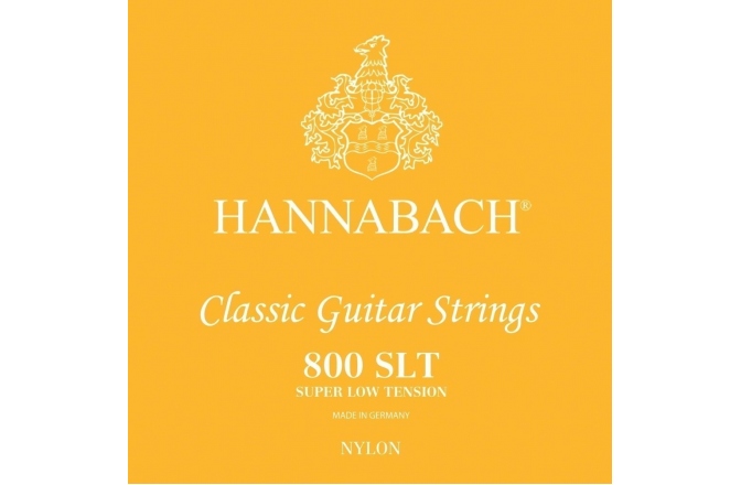 Corzi chitară clasică Hannabach Corzi chitara clasica Serie 800 Super low tension Argintat E6w
