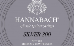 Corzi chitară clasică Hannabach Corzi chitara clasica Serie 900 Medium/Low Tension Silver 200 A5w