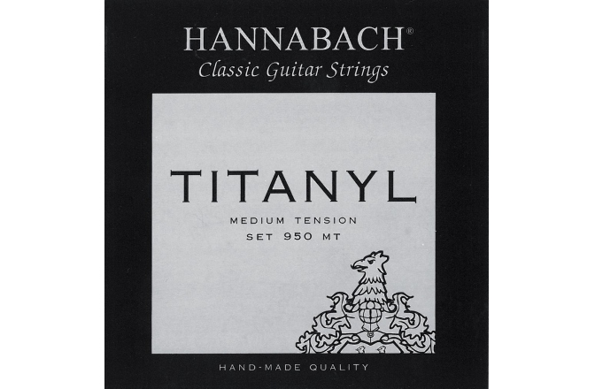 Corzi chitară clasică Hannabach Corzi chitara clasica Serie 950 Medium tension Titanyl E6w