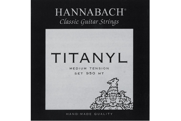 Corzi chitara clasica Serie 950 Medium tension Titanyl Satz medium