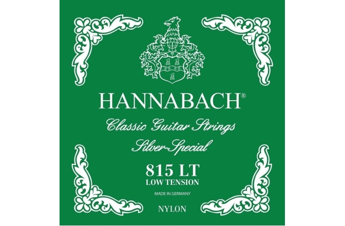 Corzi chitară clasică Hannabach Serie 815 LT Silver special Set 3 corzi