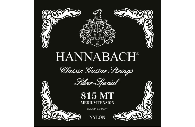 Corzi chitară clasică Hannabach Serie 815 MT Silver special Set 3 corzi