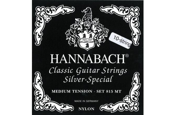 Corzi chitară clasică Hannabach Serie 815 MT Silver special Set 8/10 corzi