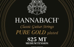 Corzi chitară clasică Hannabach Serie 825 MT Placare cu aur Set 