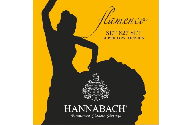 Corzi chitara clasica Hannabach Serie 827 Super Low Tension Flamenco Set de 3 bass