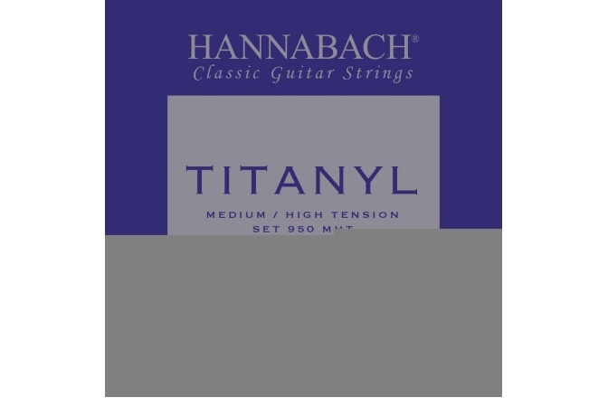 Corzi chitară clasică Hannabach Serie 950 MT/HT Titanyl Set corzi