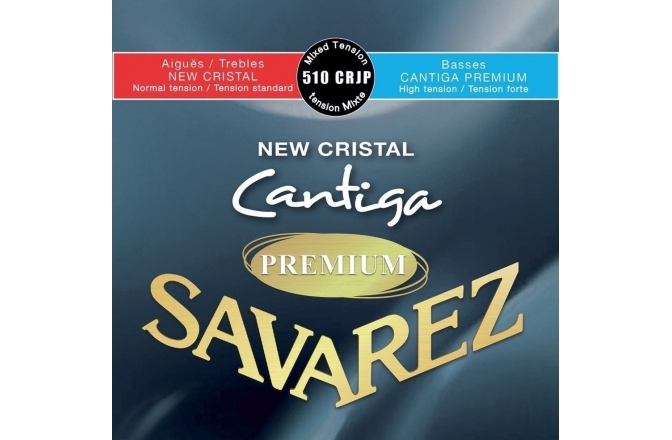 Corzi chitară clasică Savarez Corzi chitara clasica New Cristal Cantiga Premium Set mixed
