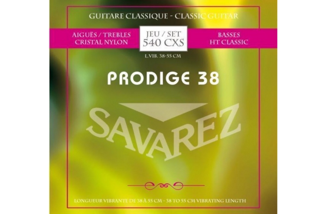 Corzi chitară clasică Savarez Corzi chitara clasica Prodige 38 1/8-3/4 1/8-1/2 Nylon