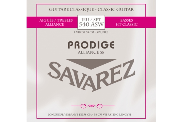Corzi chitara clasica Prodige 38 1/8-3/4 3/4-7/8 Carbon Gw