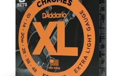 Corzi chitară electrică Daddario ECG23 Chromes Flat Wound Extra Light 10-48 3 Sets