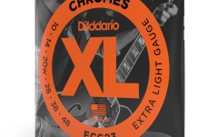 Corzi chitară electrică Daddario ECG23 Chromes Flat Wound Extra Light 10-48