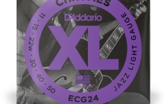 Corzi chitară electrică Daddario ECG24 Chromes Flat Wound Jazz Light 11-50