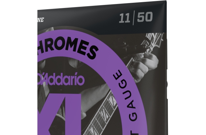 Corzi chitară electrică Daddario ECG24 Chromes Flat Wound Jazz Light 11-50