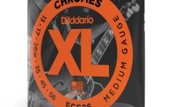 Corzi chitară electrică Daddario ECG26 Chromes Flat Wound Medium 13-56
