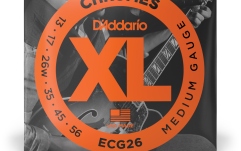 Corzi chitară electrică Daddario ECG26 Chromes Flat Wound Medium 13-56