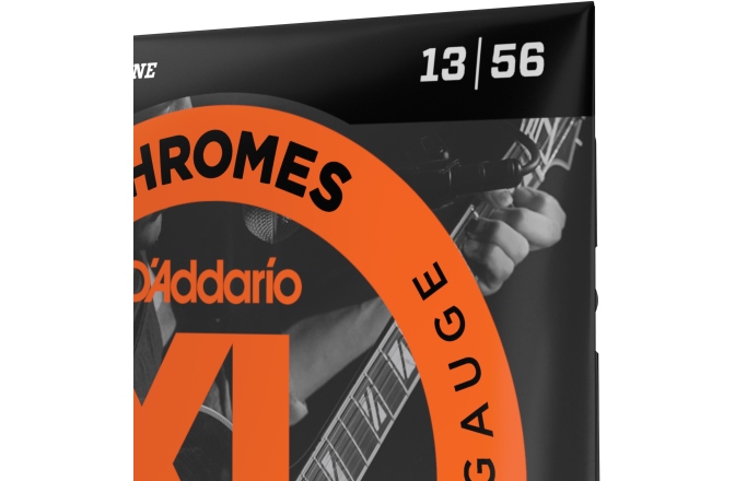Corzi chitară electrică Daddario ECG26 Chromes Flat Wound Medium 13-56