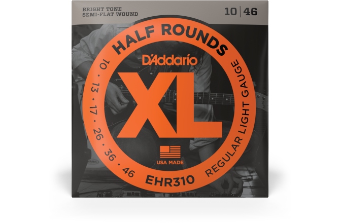 Corzi chitară electrică Daddario EHR310 Half Round Regular Light 10-46