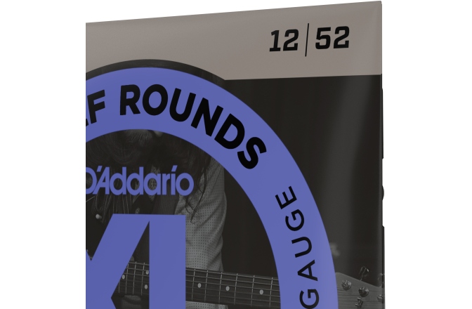 Corzi chitară electrică Daddario EHR350 Half Round Jazz Light 12-52