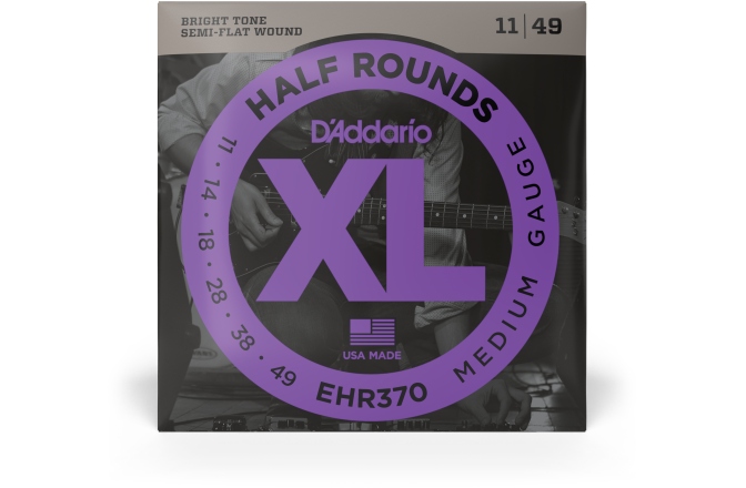 Corzi chitară electrică Daddario EHR370 Half Round Medium 11-49